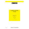 ZANUSSI F512 Owners Manual ZANUSSI F512 Owners Manual