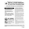 WHIRLPOOL CGR1425ADW Installation Manual WHIRLPOOL CGR1425ADW Installation Manual