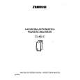 ZANUSSI TL862C Owners Manual ZANUSSI TL862C Owners Manual