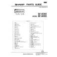 SHARP SF-8300 Parts Catalog SHARP SF-8300 Parts Catalog