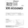 PIONEER XR-A550MD/DBDXJ Service Manual PIONEER XR-A550MD/DBDXJ Service Manual