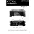 KENWOOD KAC7020 Service Manual KENWOOD KAC7020 Service Manual