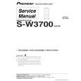 PIONEER S-W3700/XJC/E Service Manual PIONEER S-W3700/XJC/E Service Manual