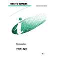 TRICITY BENDIX TDF200 Owners Manual TRICITY BENDIX TDF200 Owners Manual