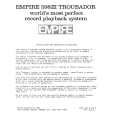 EMPIRE EMPIRE598III TROUBADOR Owners Manual EMPIRE EMPIRE598III TROUBADOR Owners Manual