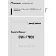 PIONEER DVH-P7050/ES/RC Owners Manual PIONEER DVH-P7050/ES/RC Owners Manual