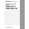 PIONEER VSX-D811S-S/KUXJI Owners Manual PIONEER VSX-D811S-S/KUXJI Owners Manual