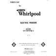 WHIRLPOOL EV130FXKW2 Parts Catalog WHIRLPOOL EV130FXKW2 Parts Catalog