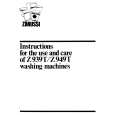 ZANUSSI Z949T Owners Manual ZANUSSI Z949T Owners Manual