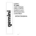 GEMINI PT-2000 Owners Manual GEMINI PT-2000 Owners Manual