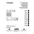 PIONEER A-501R Owners Manual PIONEER A-501R Owners Manual