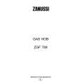 ZANUSSI ZGF789ICS Owners Manual ZANUSSI ZGF789ICS Owners Manual