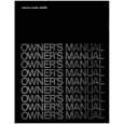 HARMAN KARDON HK505 Owners Manual HARMAN KARDON HK505 Owners Manual
