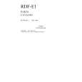 CANON RDF-E1 Parts Catalog CANON RDF-E1 Parts Catalog