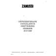 ZANUSSI ZUD5120 Owners Manual ZANUSSI ZUD5120 Owners Manual