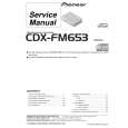 PIONEER CDX-FM653/XN/UC Service Manual PIONEER CDX-FM653/XN/UC Service Manual