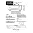 PIONEER C72 Owners Manual PIONEER C72 Owners Manual