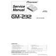 PIONEER GM-232/X1H/ES Service Manual PIONEER GM-232/X1H/ES Service Manual