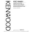 KENWOOD KSCWA801 Owners Manual KENWOOD KSCWA801 Owners Manual
