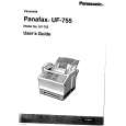 PANASONIC UF755 Owners Manual PANASONIC UF755 Owners Manual