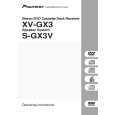 PIONEER XV-GX3/DDXJ/RB Owners Manual PIONEER XV-GX3/DDXJ/RB Owners Manual