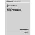 PIONEER AVH-P5900DVD/XN/UC Owners Manual PIONEER AVH-P5900DVD/XN/UC Owners Manual