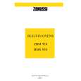 ZANUSSI ZBM930QX Owners Manual ZANUSSI ZBM930QX Owners Manual