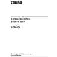 ZANUSSI ZOB654W Owners Manual ZANUSSI ZOB654W Owners Manual