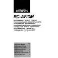 ONKYO RC-AV10M Owners Manual ONKYO RC-AV10M Owners Manual