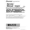 PIONEER AVH-P7800DVD/RE Service Manual PIONEER AVH-P7800DVD/RE Service Manual