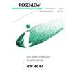 ROSENLEW RW4644 Owners Manual ROSENLEW RW4644 Owners Manual