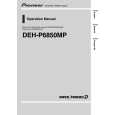 PIONEER DEH-P6850MP/XN/ES Owners Manual PIONEER DEH-P6850MP/XN/ES Owners Manual