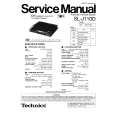 TECHNICS SL-J110D Service Manual TECHNICS SL-J110D Service Manual