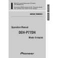 PIONEER DEH-P77DH Owners Manual PIONEER DEH-P77DH Owners Manual