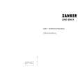 ZANKER 307/513 50228 Owners Manual ZANKER 307/513 50228 Owners Manual