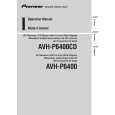 PIONEER AVH-P6400 Owners Manual PIONEER AVH-P6400 Owners Manual