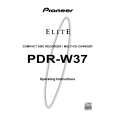 PIONEER PDR-W37 Owners Manual PIONEER PDR-W37 Owners Manual