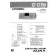SONY ICFCS750 Service Manual SONY ICFCS750 Service Manual