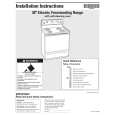WHIRLPOOL YGR445LXPB0 Installation Manual WHIRLPOOL YGR445LXPB0 Installation Manual