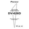 PIONEER DV-626D/WV Owners Manual PIONEER DV-626D/WV Owners Manual