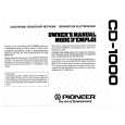 PIONEER CD-1000 Owners Manual PIONEER CD-1000 Owners Manual