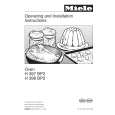 MIELE H397BP2 Owners Manual MIELE H397BP2 Owners Manual