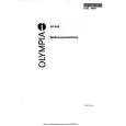 OLYMPIA OF625 Owners Manual OLYMPIA OF625 Owners Manual
