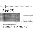 HARMAN KARDON AVR25 Owners Manual HARMAN KARDON AVR25 Owners Manual