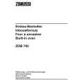 ZANUSSI ZOB745QXR Owners Manual ZANUSSI ZOB745QXR Owners Manual