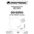 OMNITRONIC DD-5250 Owners Manual OMNITRONIC DD-5250 Owners Manual