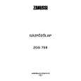 ZANUSSI ZGG759ALU Owners Manual ZANUSSI ZGG759ALU Owners Manual