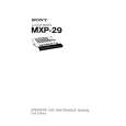 SONY MXP-29 Owners Manual SONY MXP-29 Owners Manual