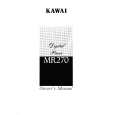 KAWAI MR270 Owners Manual KAWAI MR270 Owners Manual