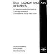 AEG LAV6651SENS. Owners Manual AEG LAV6651SENS. Owners Manual